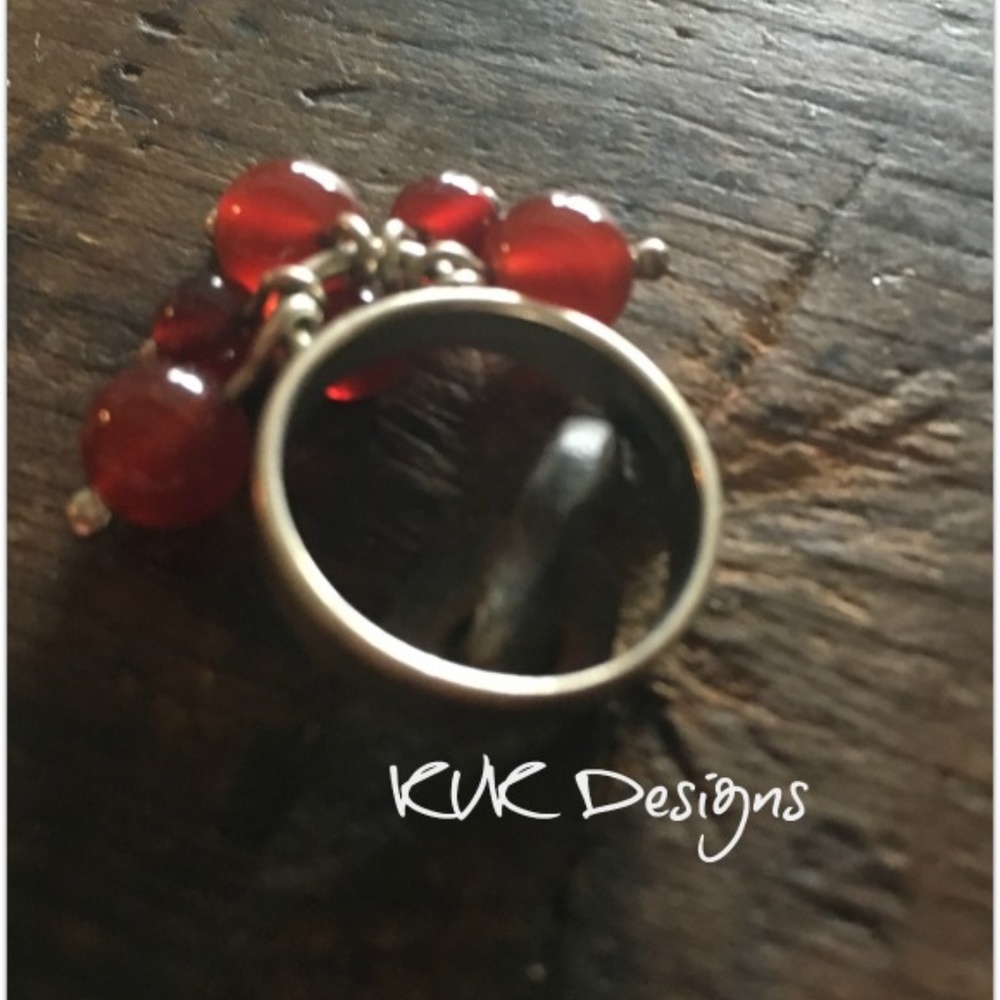Carnelian Bangle Ring - Picture 2 of 3